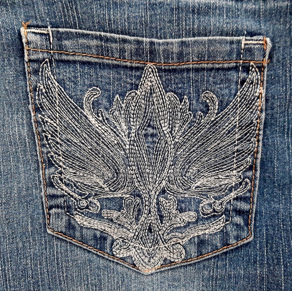 Red Rivet Jeans - Picture 2 of 6